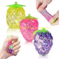 3-Piece Stress Relief Ball Set, Glitter Fruit Squeeze Toys, Sensory Fidget Toys, Styles & Colors Vary 2026