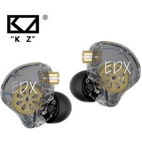 Original KZ EDX Lite IEM Monitor Headphones Hifi Heavy Bass Music In Ear Wired Earphones Sport Gaming Noise Cancelling Headsets