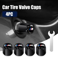 4PCS Car Metal Wheel Tire Valve Caps Tyre Stem Cover For BMW M Performance F20 F40 F22 F30 E90 F32 F06 F07 F46 E60 M5 Sticker