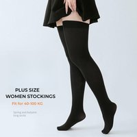 1/2 Pcs Plus Size Women Stockings Over Knee Socks Thigh High Socks Large Size Female Stockings Long Socks Women's Stockings