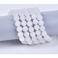Genuine Natural Selenite Stone Near-round Semi-precious Loose Beads for Bracelet Necklace Diy Jewelry Making Accessories