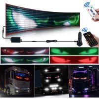 24V Truck LED Matrix Pixel Panel Devil's Eye Ambient Light board Windshield DIY Devileye Display Animation By App Remote Control image 4