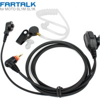 Micro casque pour Motorola Radio SL1M SL1K SL1600 SL300 SL7500 SL400 SL4000 SL7550 Walperforated Talkie Air Acoustic Tube, écouteur PTT