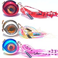 1pc 40g 60g 80g 100g 120g 150g 200g Metal Jigs Electroplated Inchiku Jigging Lures 3D Eyes Lead Jig Head Boat Fishing Baits