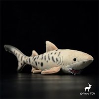 Sand Tiger Shark High Fidelity Anime Cute Plushie Billhead Shark Plush Toys Lifelike Animals Simulation Stuffed Doll Kawai Toy G