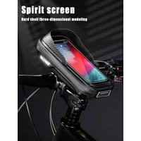 AliExpress NONE Rainproof Bike Bag Hard Shell Bicycle Phone Holder Case Touch Screen Cycling Bag 6.7 Inch Phone Case Mtb Accessories