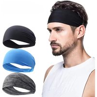 1pc Sports Headband Running Fitness Sweatband Elastic Absorbent Sweat Cycling Jog Tennis Yoga Gym Head Band Hair Men Women