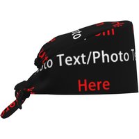 Custom Custom Your Photo Logo Text Print Working Cap Surgical Hats Women Men Operating Room Cap Operator Hats Lab Works Hat