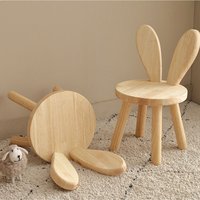 Haushalt Massivholz Hocker Schuh Ändern Hocker Kinder Rückenlehne Stuhl Holz Niedlichen Kaninchen Ohr Bank Kleine Kaffee Tisch Deco