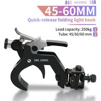 10pcs 45-60MM 250KG Stage Lighting Moving Head Light Clamp with Quick Lock and Quick Unlock Professional Metal
