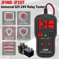 Car Relay Tester Voltage Tester Diagnostic Tools 12V 24V LED Indicator Car Battery Checker Electronic Test Auto Repair Tool