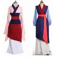 Anime Hua Mulan Cosplay Costume pour femme, Mulan l'Héroïne, Mushu Dragon, Halloween Stage, Teen Mulan, Costumes de carnaval