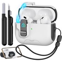 for AirPods Pro 2 Generation Case with Secure Lock Shockproof Hard Protective Cover for AirPods Pro 3 Case with Phone Holder