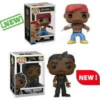 New FUNKO POP Rapper Stars Tupac 2pac Star #19 Tupac Shakur #158 Vinyl Figure PVC Collection Model Toys
