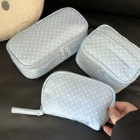 Coin PurseSpotted makeup bag for women, portable storage bag for travel, mini compartmentalized lipstick and cosmetics