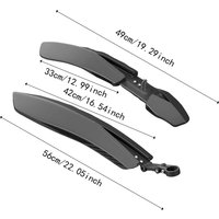 Road Mountain Bike Mudguard Kit PP Material Bicycle Fenders Front Rear Splash Protection Outdoor Riding Parts 24 26 27.5 Inch