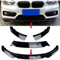 3Pcs Car Front Bumper Spoiler Lip For BMW F20 F21 1-Series 116i 118i 120i 2011-2019 PP Bumper Canard Lip Diffuser Splitter