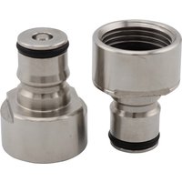 Kit de Conversion à déconnexion rapide, verrouillage à bille en acier inoxydable, pour coupleur de fût de bière de Type A G D S, filetage de 5/8 pouces pour le brassage à domicile