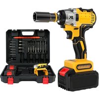 Cordless Impact Wrench 1/2" 20V Powerful Brushless Motor Maximum Torque 280ft-lbs (650N.m) Two 3.0Ah Battery 1 Charger 30-Piece