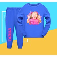 Diana and Roma Kids Sweatshirt Children's Clothes Girl Pajamas Kids Football Kits Outerwear Stylish Suit Girl Child Tracksuit