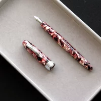 Gogh Starry Sky Resin Beautiful Fountain Pen Students Smooth Writing Business Gift Resin/Metal Pen Holder Van