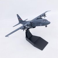 USA :200 Scale C130 Transport Aircraft with Stand Airplane Model for Room
