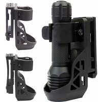 Tactical Flashlight Holster With Lever Side Lock System Set General Torch Set 360° Rotating Plastic Torch Set Quick Unplug New