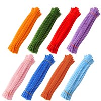 Chenille Stems Anti Shedding Craft Supplies Pipe Cleaner Wrapping DIY Kits for Floral Arrangements Classroom Preschool Birthday