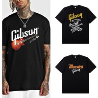 Electric Guitar Accessory Cotton Short-sleeved T-shirt for Rock Band Practice and Performance, Summer Men's Top