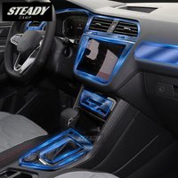 For Volkswagen Tiguan 2021 2022 2023 Car Interior Center Console Transparent TPU Protective Film Anti-scratc Repair Accessories