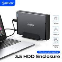 ORICO 3.5'' HDD Case SATA to USB 3.0 Adapter External Hard Drive Enclosure for 2.5" 3.5" SSD Disk HDD Case for PC