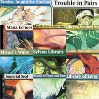 "Library of Leng/Terror of the Peaks/Trouble in Pairs"Magical Proxy Cards Top Quality Gathering Board Playing Game Trading Cards
