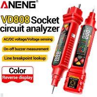 Socket Circuit Analyzer ANENG VD808 AC/DC Voltage Socket Tester Digital Circuit Breaker Finder Leakage Polarity Leakage