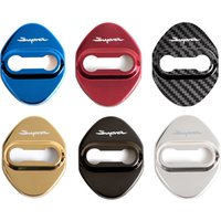 4pcs Car Door Lock Cover Protect Buckle Cover Stickers For Toyota Supra Accessories