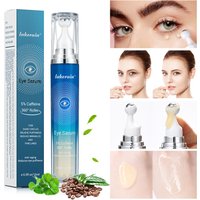 Anti-Wrinkle Eye Serum 5% Caffeine Eye Cream Eye Roller Ball Cream For Dark Circles Fades Fine Lines Remove Eye Bags 15ml