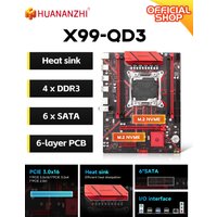 HUANANZHI X99 QD3 LGA 2011-3 XEON X99 Motherboard support Intel E5 2696 2678 2676 2673 2666 V3 DDR3 RECC Memory NVME SATA RU