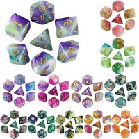 Polyhedral Multi-Color Game Dice 7pcs/set for DNDGame Dungeon and Dragons Table Board Roll Playing Games