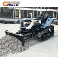 New Hot Sale 80HP Crawler Tractor For Sale Enhanced Hydraulic System With Rotary Tiller And Crushing Hammer