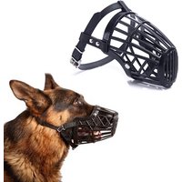 1pcs Black adjustable basket mouth muzzle cover for dog training bark bite chew control