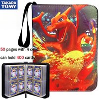 TAKARA TOM Card Album PU Zipper Photo Album Collection Book Anime Figure Album Hobby File Kids Toy Gifts