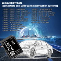 2025 Cost Factroy OEM A213 GPS Navigation Europe for Mercedes GLC C E V X-Class Garmin SD Card Maps Polit V20 Free Delivey
