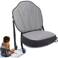 Paddle Board Seat Inflatable SUP Kayak Seat W/ Back Support Comfortable Canoe Boat Seat Oxford Cloth Cushion for Surfing Fishing