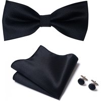 2023 New Design Jacquard Holiday Butterfly Bow Tie Pocket Squares Set Bowtie Handkerchief Cufflink Men Shirt Accessories