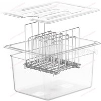 11L 26L Sous Vide Cooker Water Bath Container Vacuum Low Temperature Slow Cooker Accessories Tank with Perforated Lid