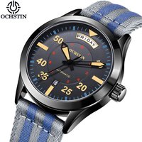 OCHSTIN New Top Brand Automatic Mechanical Watches for Men Military Nylon Strap Pilot Watch Male Auto Date Day Relogio Masculino