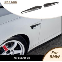 Car Side Fender Vent Covers for BMW 3-Series E90 E92 E93 M3 2008-2013 Side Air Vent Trim Splitters Body Kits Prepreg Dry Carbon