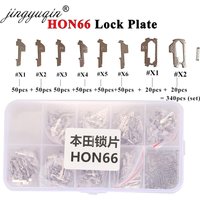 Jingyuqin HON66 8 Type 340pcs For Honda Auto Key Lock Repair Accessories Locksmith Tool Car Lock Reed Brass Material Lock Plate