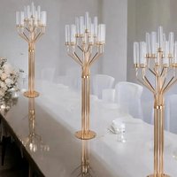 5pcs/10pcs white/sliver/13 Arms Acrylic Candlesticks Tree Centerpieces for Wedding Table Centerpieces backdrop arch candlestick
