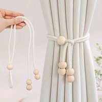 2PCS Modern Minimalist Design Curtain Straps Hanging Balls Handmade Curtain tiebacks Living Room and Bedroom Decoration