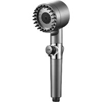 Adjustable Filter Shower Head High Pressure Rain Spray with Massage Brush for Bathroom